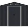 R-Home Nordic Mid 8x6’ fém kerti szerszámtároló kisház, 261x202x202 cm, antracit