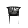 L-YO Peacock rattan étkezőszék (TPU), szürke, 56,5×61,5×77 cm, alumínium vázas
