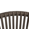 L-YO Peacock rattan étkezőszék (TPU), taupe, 56,5×61,5×77 cm, alumínium vázas