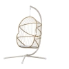 J-Home Enzo rattan kerti pihenőszék, acélvázas, kötélfonatos, 101x110x185cm