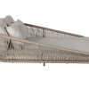G-More Santa Cruz napozóágy, alumínium vázas, kötélfonatos, barna, 160×180×78,5 cm