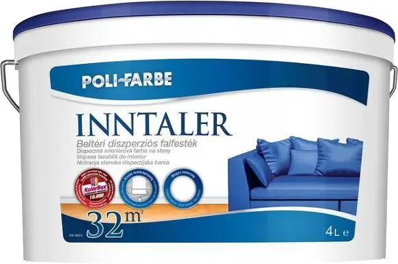 Poli-Farbe Inntaler Beltéri falfesték fehér 4 l