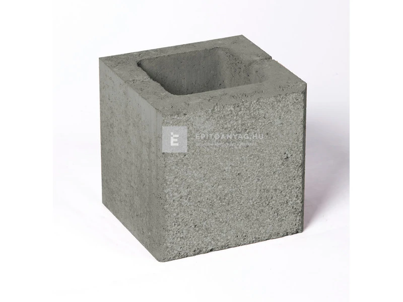 Leier Modern Kerítéskő félkő natúr agyagszürke 20x20x20 cm