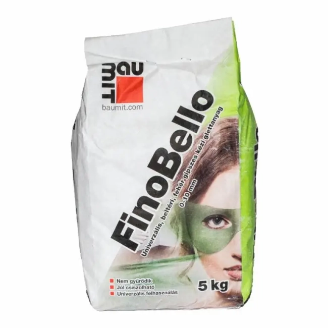 Baumit FinoBello Gipszes glett 0-10 mm fehér 5 kg