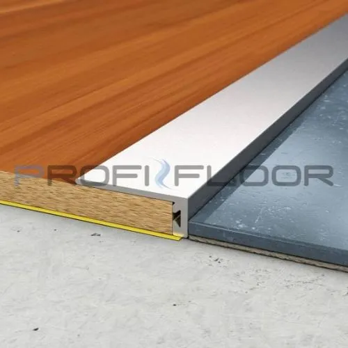 Baudekor ProfiFloor Öntapadós végzáró profil alu. ezüst 20x8 mm x 2,7 m