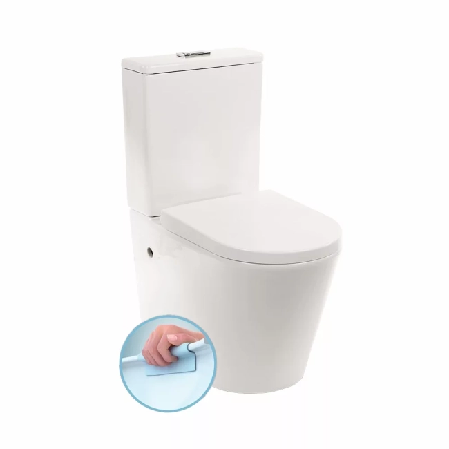 Leziter Paulo Rimless Wc kombi alsó/hátsó kifolyással soft close ülőkével
