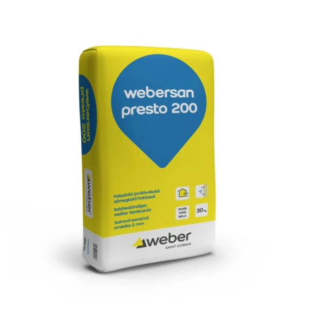 Weber San presto 200 Falszárító vakolat SPR200 30 kg