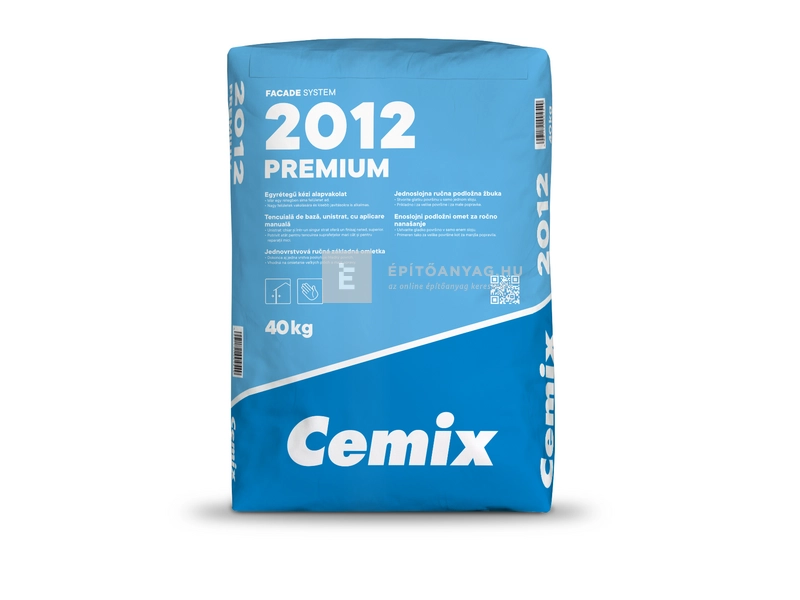 Cemix 2012 Premium Alapvakolat kézi 10-20 mm 40 kg
