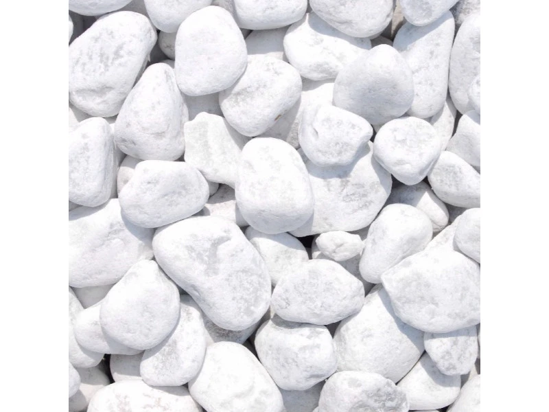Scherf Márvány díszkavics carrarai fehér 40-60 mm 25 kg PE-zsák