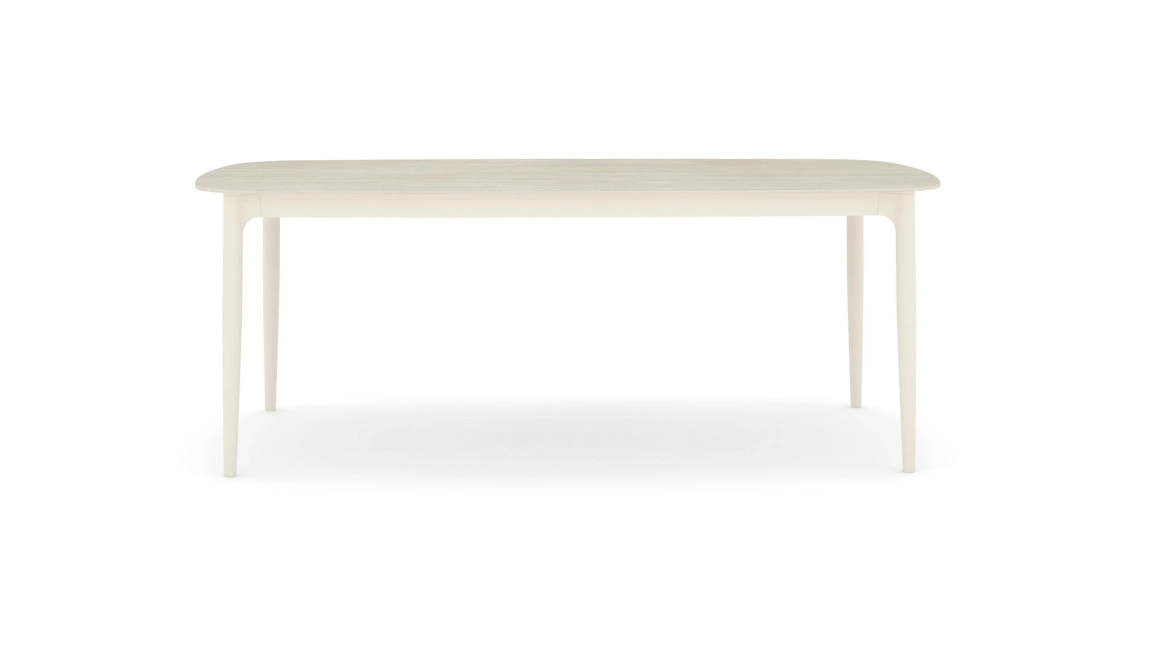 L-YO Serena étkezőasztal, 200×100×74 cm, alumínium vázas, szinterezett kó asztallap, beige