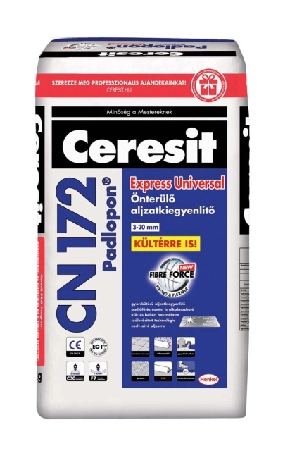 Henkel Ceresit Padlopon Express Universal CN 172 Önterülő aljzatkiegyenlítő 2-20 mm 25 kg
