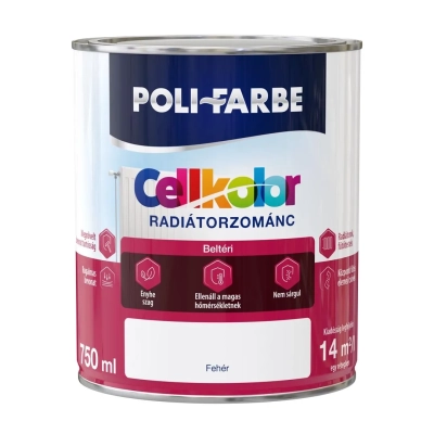 Poli-Farbe Cellkolor Radiátorzománc fehér 0,75 l