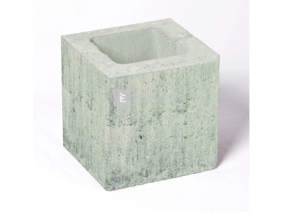 Leier Modern Kerítéskő félkő satírozott natúr jégszürke 20x20x20 cm