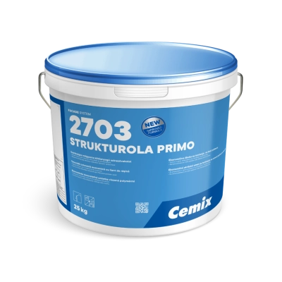 Cemix 2703 StrukturOla Primo Diszperziós színezővakolat, kapart 1,5 mm 2703 Bázis 5, 25 kg