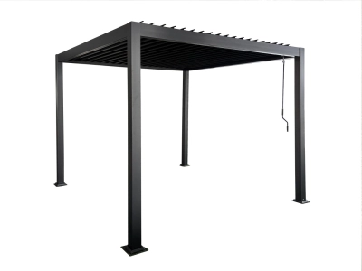 SR Oliver Alumínium bioklimatikus pergola, 3x3x2,5 m átalakító konzollal, bézs