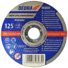 Dedra 125x1,5x22,2 rozsdamentes acélra