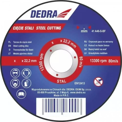 Dedra 230x2,0x22,2 acélra