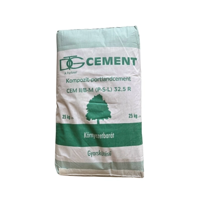 Cement DTG II/B 32,5 R 25kg/zsák 1,4to/rkl