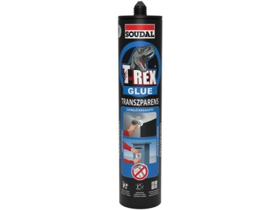 Soudal T-Rex Szerelőragasztó, szálerősített kék, transparens 310 g