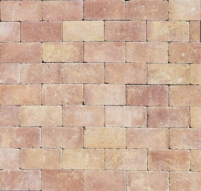 SW Tokajkő térkő pince (sárga-piros) 25x12,5x5 cm
