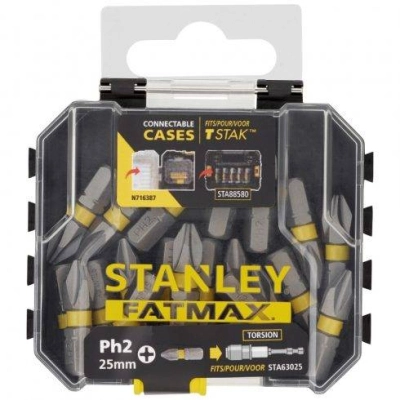 Stanley SFM 20 db 25mm Impact PZ2 bit - PRO-STACK CADDY kompatibilis dobozban